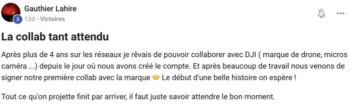 Témoignage client